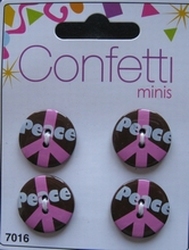 4 knopen - Confetti  21 mm