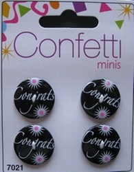 4 knopen - Confetti  21 mm