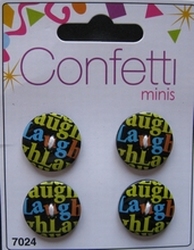 4 knopen - Confetti  21 mm