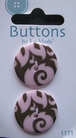 Buttons - By la Mode  25 mm