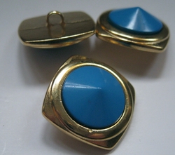 MG - Knoop - blauw  21 mm