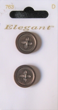 2 Knopen - Elegant  19 mm