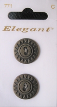 2 Knopen - Elegant  19 mm