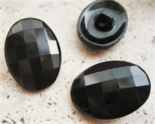 Glasknoop - zwart  31 cm