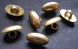Gold-Knoop  15 x 9 mm