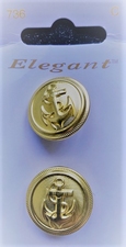 2 Knopen - Elegant  23 mm