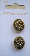 2 Knopen - Elegant  19 mm