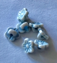 Bloemknoopje - blauw  7 mm