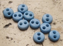 1 Miniknopf - Blau  4,2 mm