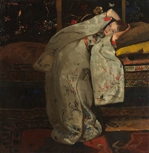 Meisje in witte kimono George Hendrik Breitner