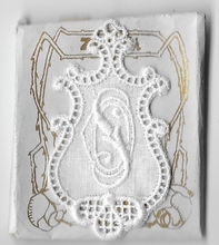 6 Monogrammen O.S.  4,5 x 2,5 cm