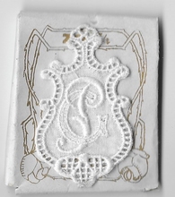 6 Monogrammen G.P.  4,5 x 2,5 cm