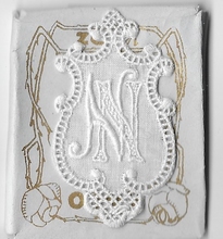 6 Monogrammen N.N.  4,5 x 2,5 cm