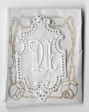 6 Monogrammen U.U.  4,5 x 2,5 cm