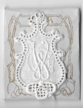 6 Monogrammen G.W.  4,5 x 2,5 cm