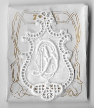 6 Monogrammen C.D.  4,5 x 2,5 cm