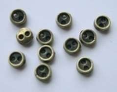 1 miniknoopje - bronskleur  5 mm