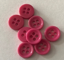 Knoopje - rose donker  9 mm