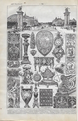 Orgineel blad uit Larouse - Art Francais  28 x 18 cm