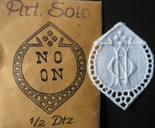 6 Monogrammen - N.O. - O.N.  29 x 24 mm