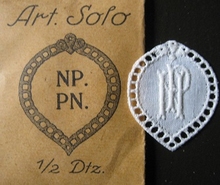 6 Monogrammen - N.P. - P.N.  29 x 24 mm