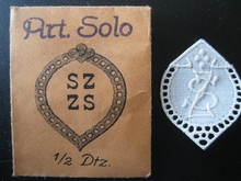 6 Monogrammen - S.Z. - Z.S.  29 x 24 mm