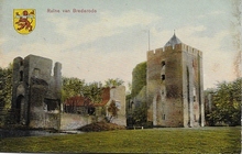 Postcard- Bloemendaal - Ruïne van Brederode