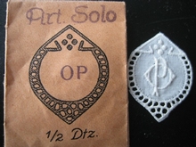 6 Monogrammen - O.P. - P.O.  29 x 24 mm