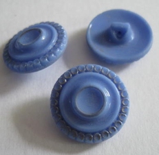 Glasknopf - Blau  18 mm