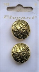 2 Knopen - Elegant  22 mm