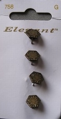 4 Knopen - Elegant  11 mm