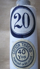 Katoendraad - gebr. witt 20  6 cm hoog