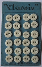 Kaart - gebroken wit  10 mm