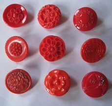9 Glasknopen  18 mm