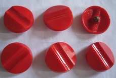 6 Glasknopen  27 mm