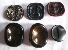 6 Glasknopen  35 mm
