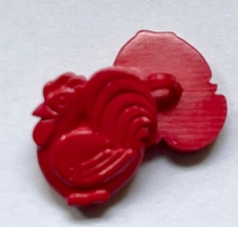 Haan - rood  16 x 15 mm