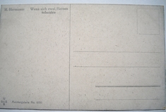 Wenn sich zwei Herzen scheiden  14 x 9 cm