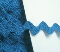 2,5 meter Zig zag - blauw  9 mm