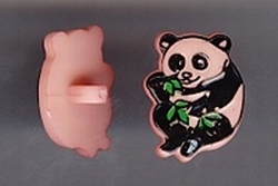 Panda - roze  17 mm