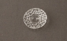 Glasknoop - transparant.  18 mm