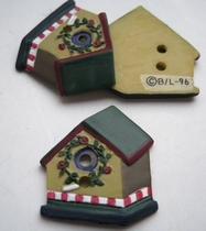 Vogelhuisje  24 x 22 mm