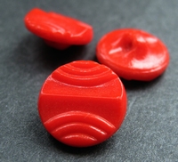 Glasknoop - rood  13 mm