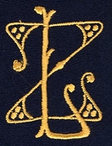 Monogram Z.L.  4 x 3 cm