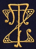 Monogram Z.T.  4 x 3 cm