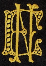 Monogram E.N.  4 x 3 cm