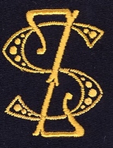 Monogram S.Z.  4 x 3 cm