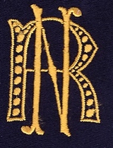 Monogram R.N.  4 x 3 cm