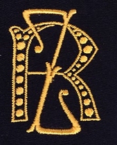 Monogram R.Z.  4 x 3 cm