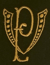 Monogram V.P.  4 x 3 cm